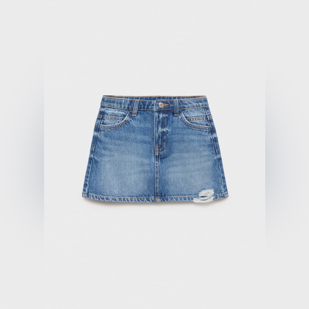 NWT MANGO Kids Denim Short Skirt